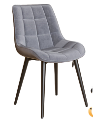 Стул DC-23165 (каркас черный тк.серый/ Velvet HLR-20) Стул DC-23165 (каркас черный тк.серый/ Velvet HLR-20)