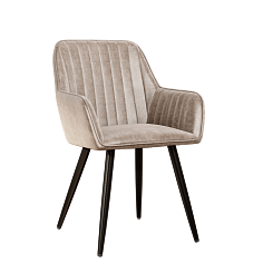 Кресло Y607 (каркас черный / велюр капучино copuccino S05) Кресло Y607 (каркас черный / велюр капучино copuccino S05)